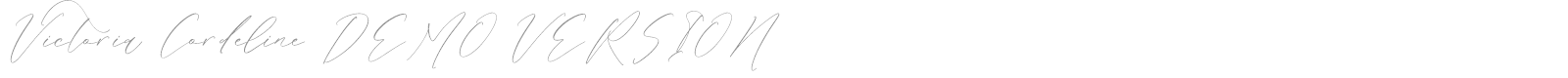Victoria Cordeline font preview